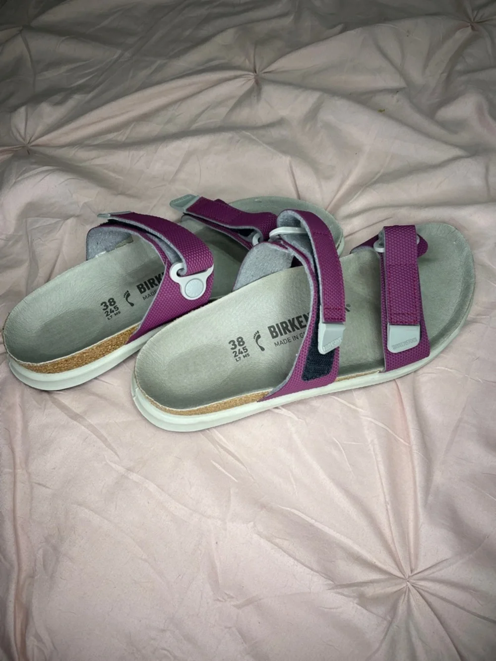 Birkenstock Kalahari Purple Pepper Safaris Women’s Like New Size 38 - Picture 5 of 7